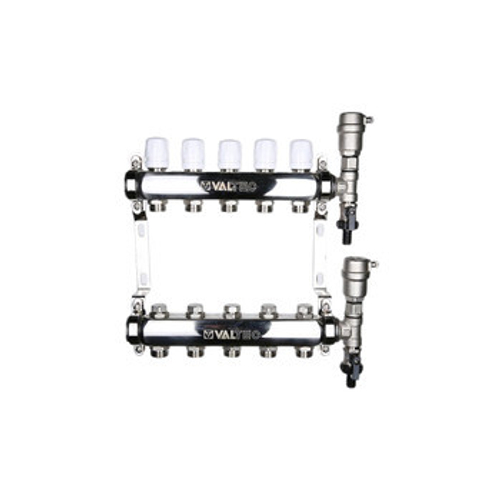Коллекторная группа Valtec 1" евроконус 3/4" на 10 выходов
