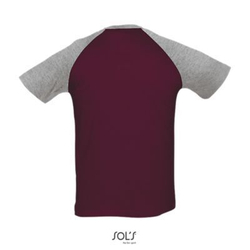 Футболка двухцветная FUNKY. C рукавами реглан. 100% хлопок Белый/Синий  XL