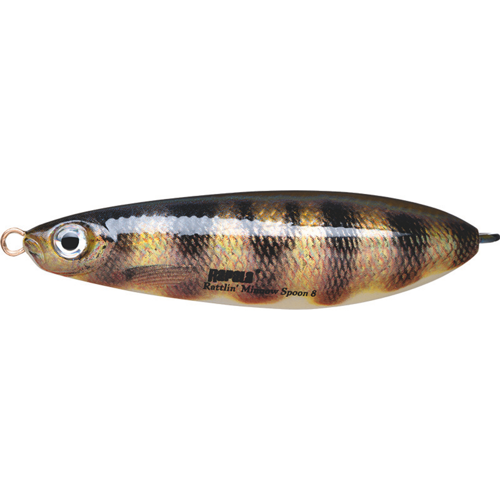 Незацепляйка RAPALA Rattlin' Minnow Spoon RMSR08 / 8 см, 16 г, цвет PEL