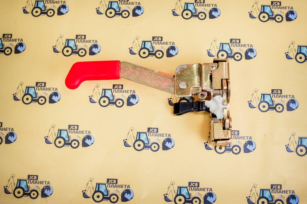 Ручка двери внутренняя левая Jcb 3cx/4cx/5cx (с механизмом замка) аналог