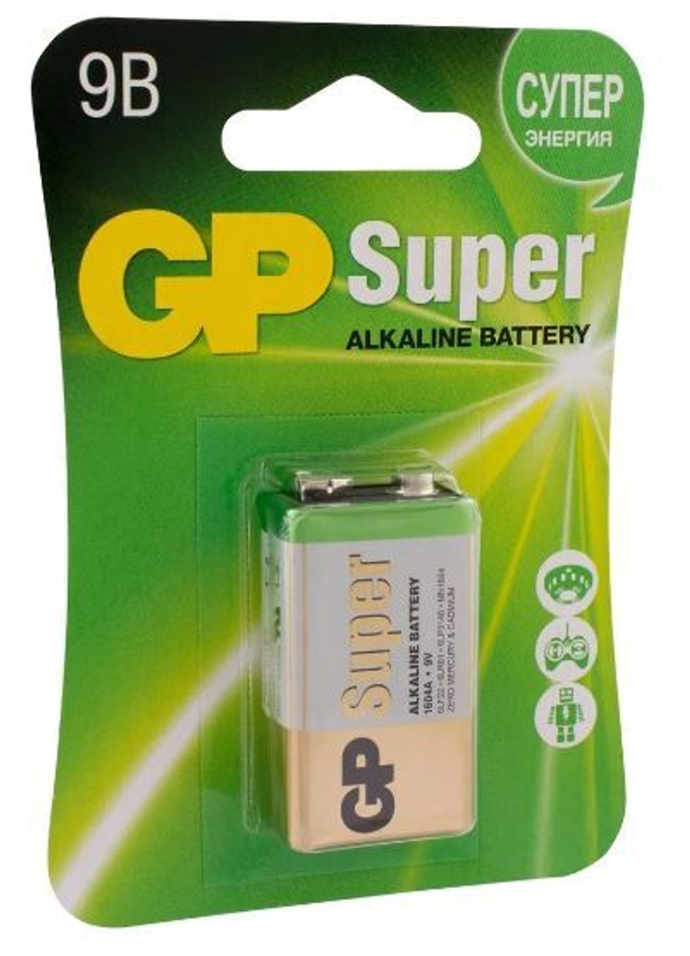 GP Super крона 9V BL-1 уп.10/200