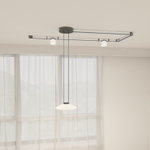 DK5565-WH+BK Cветильник для трека-ремня Belty, серия Flow, со светодиодом, D300*H71мм, 48V DC, 12W, RA90, 120°, 3000K, IP20, белый с черным, алюминий
