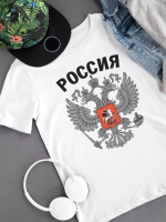 Футболка с гербом России