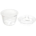 Чайник заварочный стеклянный 850мл «Хай-Тек» с бамбуковой ручкой и стеклянным ситом