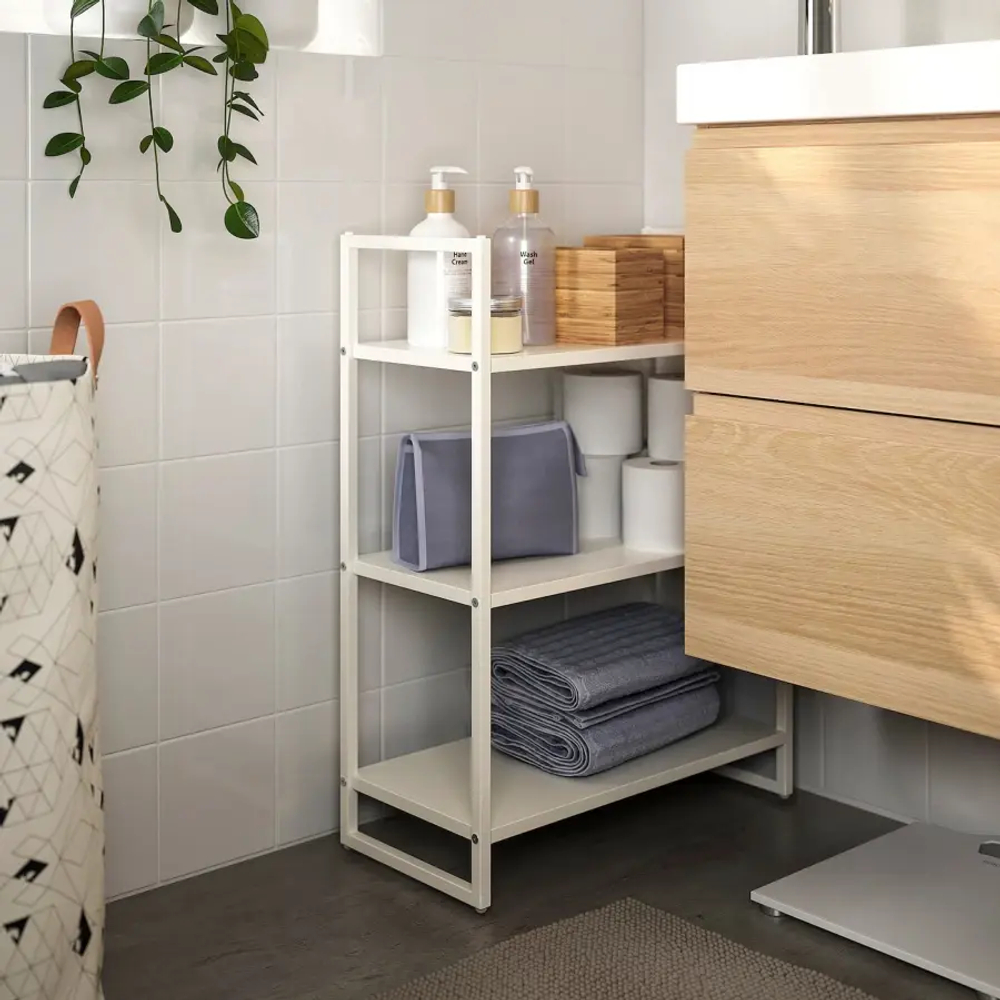 Стеллаж - IKEA JONAXEL, 25х51х70 см, белый, ЙОНАКСЕЛЬ ИКЕА