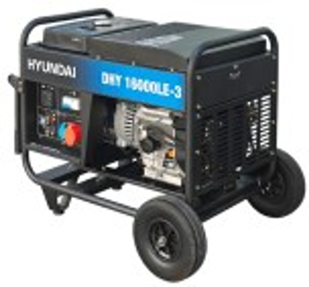 Электростанция дизельная с воздушным охлаждением HYUNDAI DHY 16000LE-3 открытая