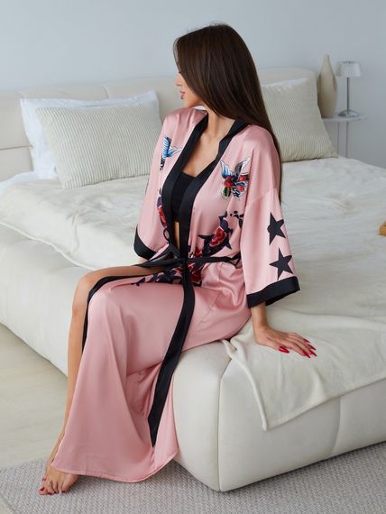 Халат женский шелковый FOREVER