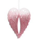 Подвеска «Волшебные крылья» 10*15 см, Белый/Розовый