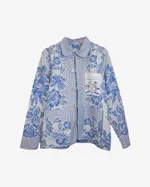 Куртка Soeurs с Расшитым Карманом/Blue Embroidery синяя