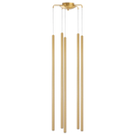 L5T747433 Люстра TUBO LED 25W 1500LM 25G ЗОЛОТО 3000K (574723+747433 (5шт)