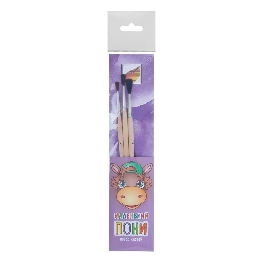 Набор кистей Пони 3шт. "Маленький Пони" (Альбатрос)
