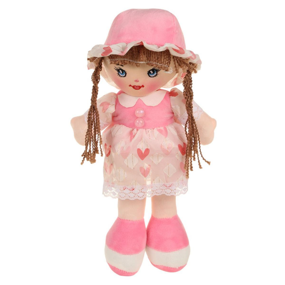 Кукла в платье с перламутровыми пуговицами № 3 17x32x10см. (Hand)