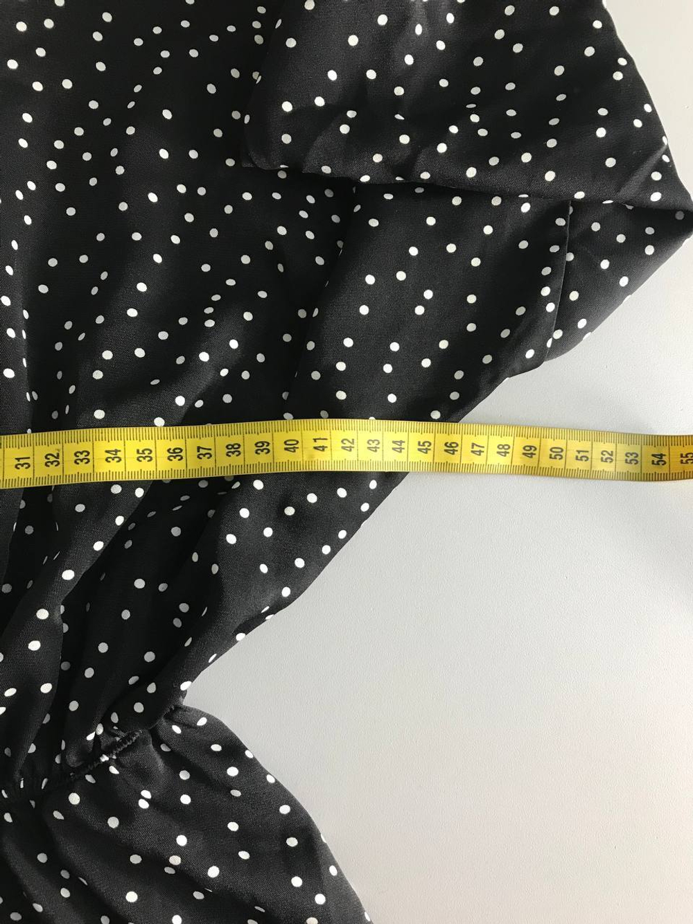Платье в мелкий горошек, визуально 48 размер