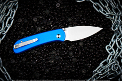 Нож Civivi Qubit C22030E-3 сталь 14C28N Satin рукоять Bright Blue Aluminum