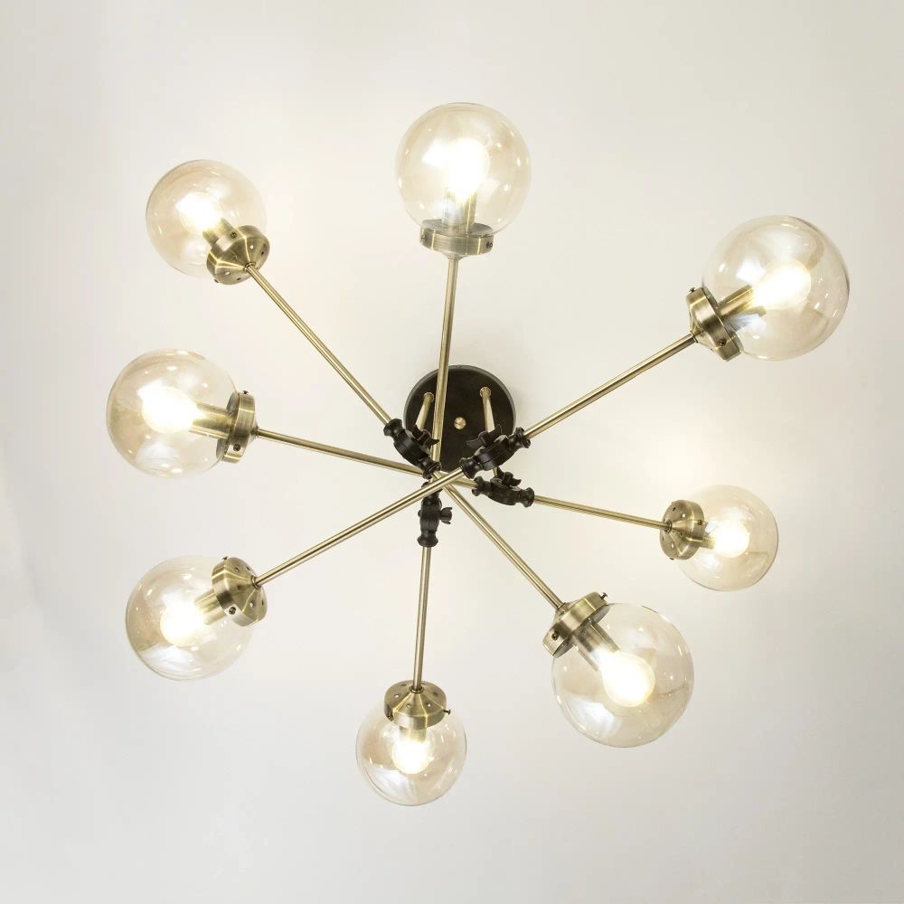 Citilux Планета CL105185 Люстра на штанге поворотная Бронза