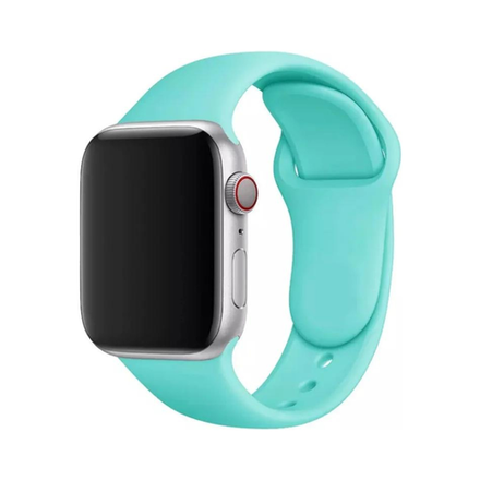 Силиконовый ремешок Apple Watch, 42/44/45, S/M, мятный