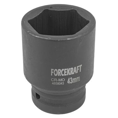 Головка ударная 1'', 43мм (6гр.) FORCEKRAFT FK-4858043