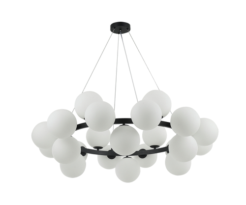 07508-24,19 Люстра Сида черный E14 24*10W