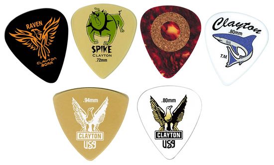 Медиатор в ассортименте CLAYTON 1шт