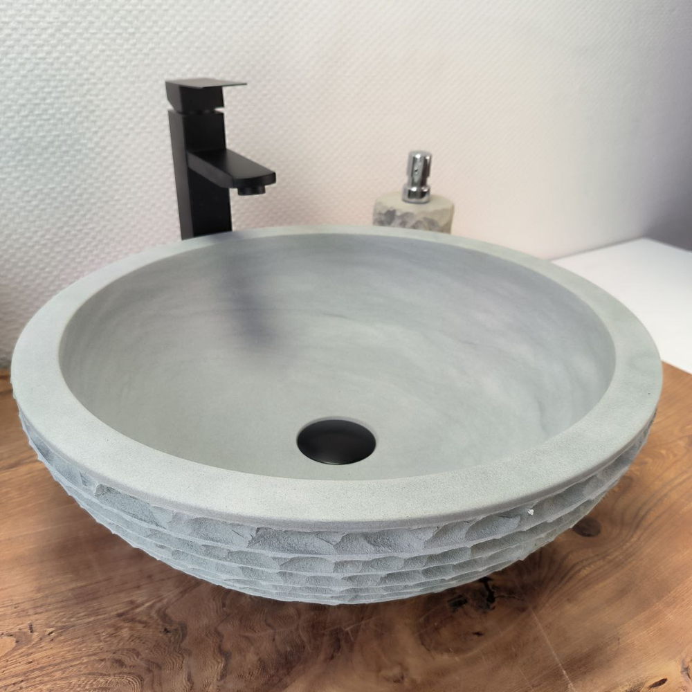 Раковина из андезита Bowl Blue Kecil Marmo BA-62887 45*45*15