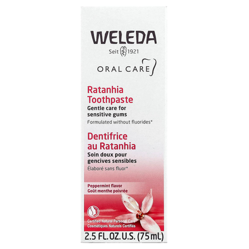 Weleda, Oral Care, зубная паста из ратании, со вкусом перечной мяты, 75 мл (2,5 жидк. унц.)