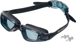 Очки для плавания, серия "Комфорт+", черные, цвет линзы - прозрачный