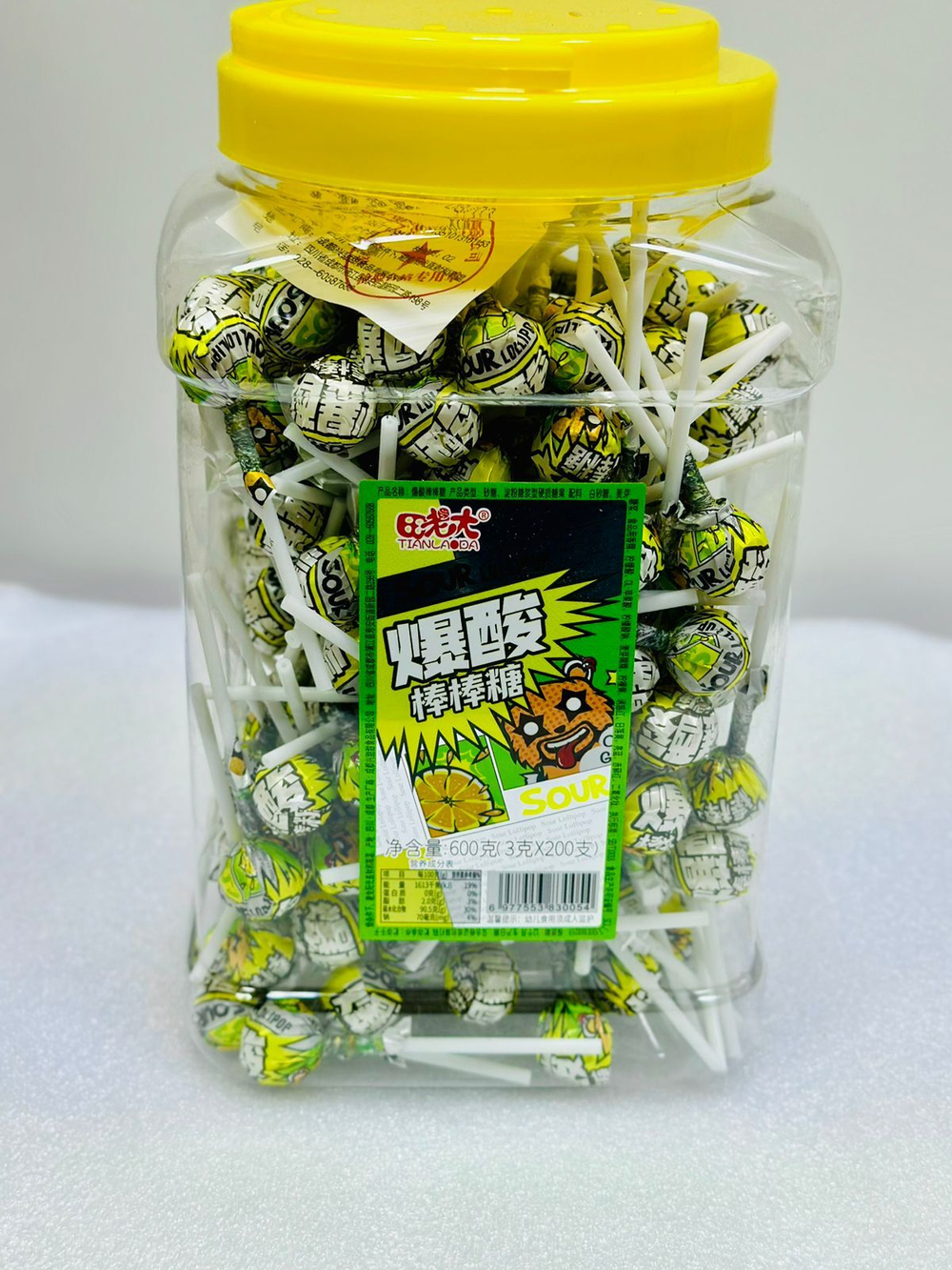 Леденец на палочке Tianlaoda Mini SOUR 3гр 200шт