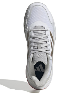 Женские теннисные кроссовки Adidas CourtJam Control 3 W - cloud white/iron metallic/lucid red