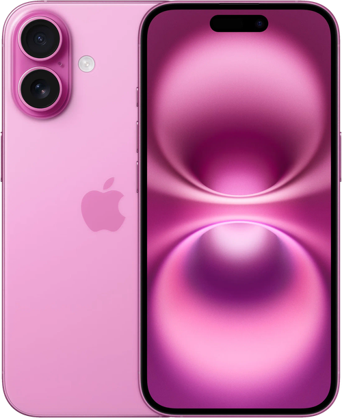 Смартфон Apple iPhone 16, 128GB, Pink (розовый), nanoSIM+eSIM