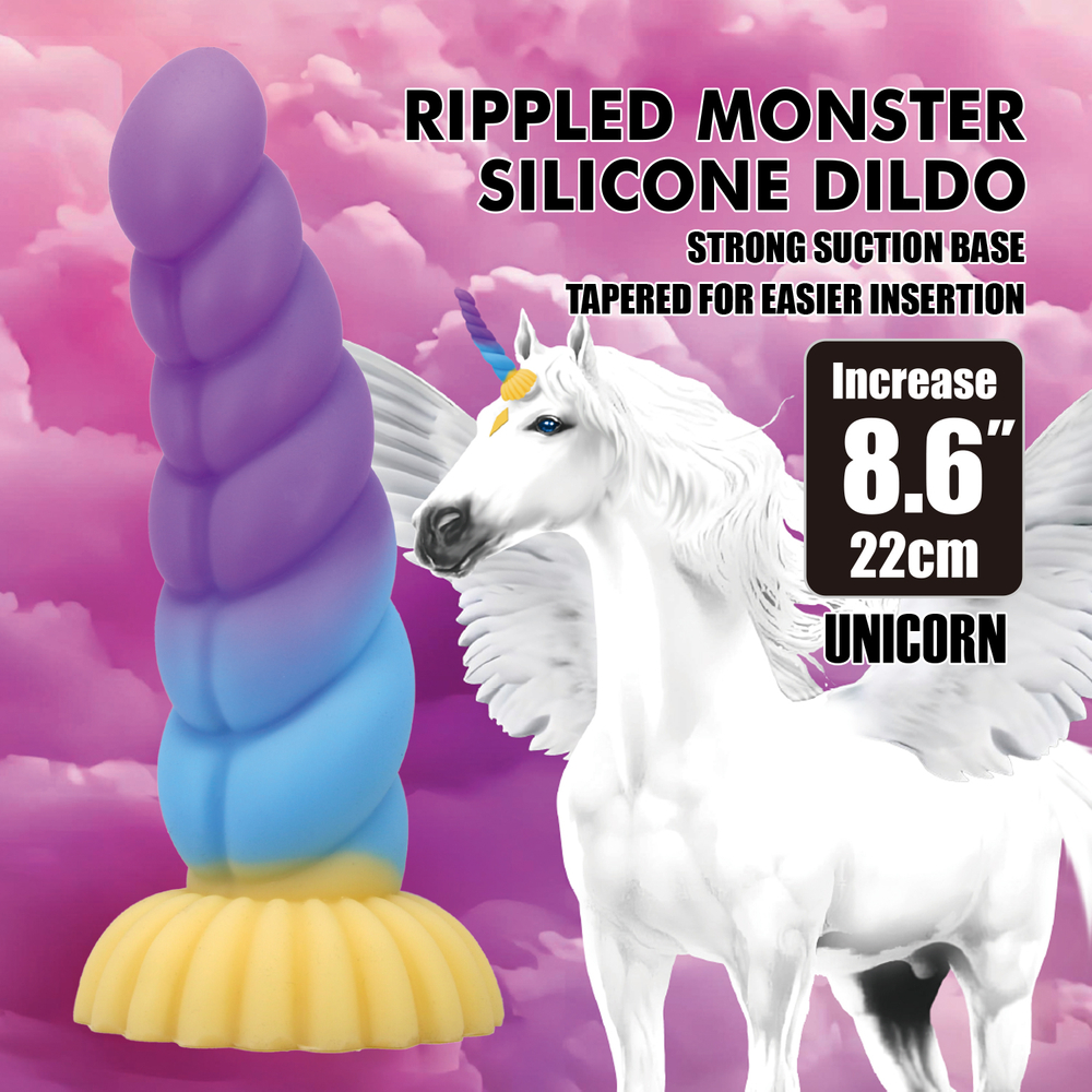 Power Monsters Unicorn - Фаллоимитатор на присоске, 22 см