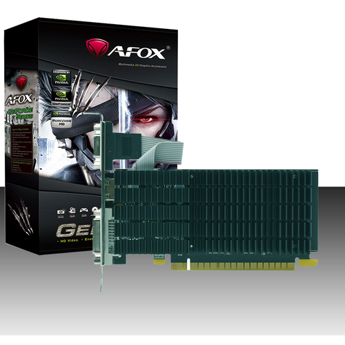 Видеокарта AFOX NVIDIA GeForce GT710, 2Гб GDDR3, 64 бита, LP, Retail, PCIe2.0, 1xFAN, 1-SLOT, 19Вт, VGA, HDMI, DVI (AF710-2048D3L5-V3)