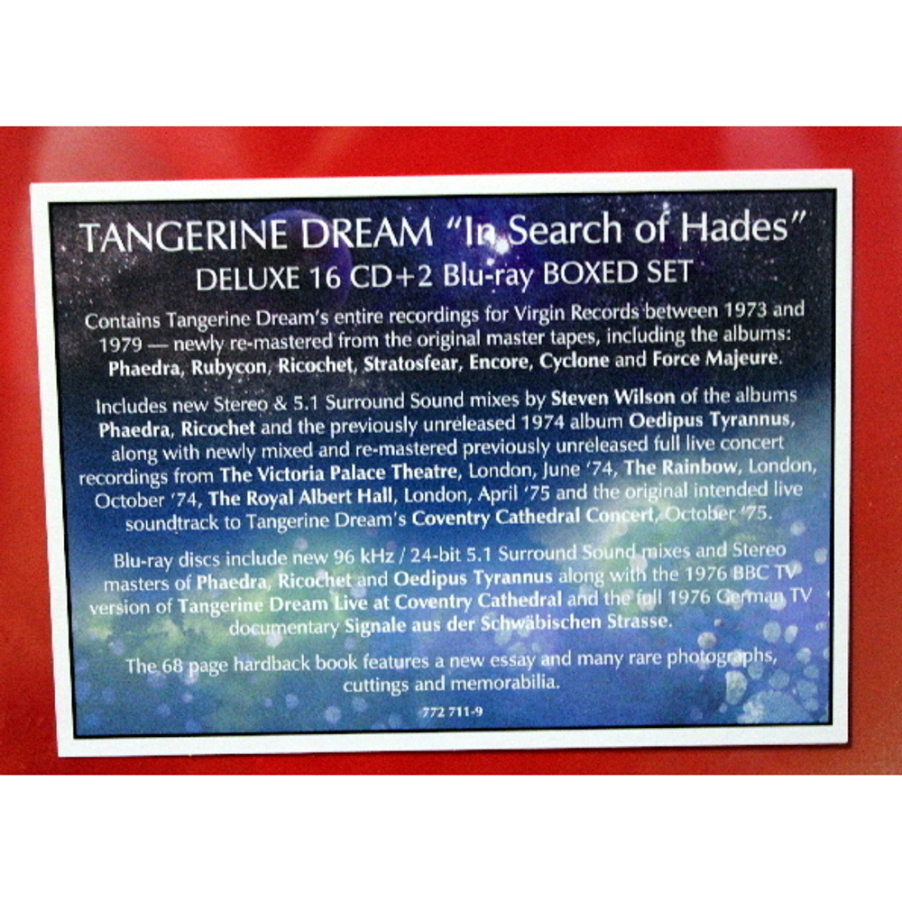 Tangerine Dream / In Search Of Hades: The Virgin Recordings 1973-1979(16CD+2Blu-ray)