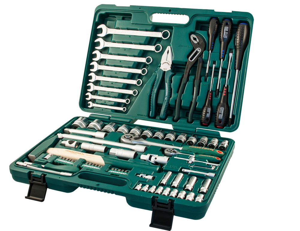 S04H52477S Набор инструмента универсальный 1/4", 1/2"DR, 77 предметов