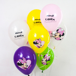 Шар 12" Ассорти С днем рождения Минни Маус Орбиталь 10 шт