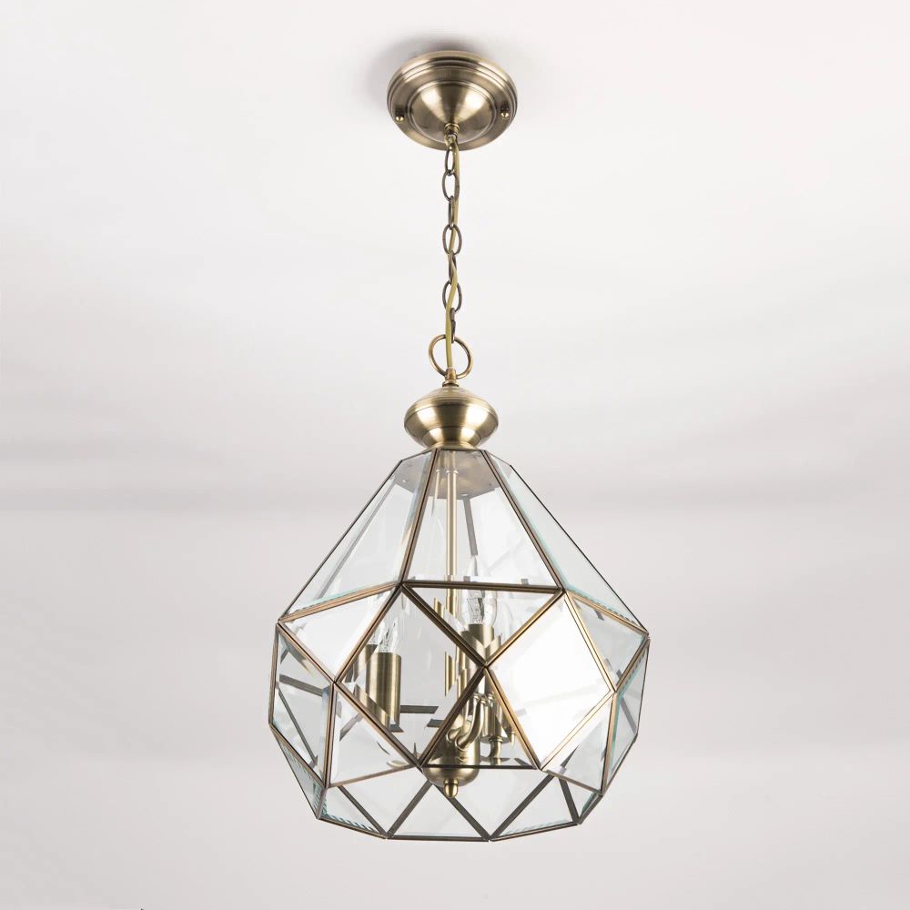 Citilux Витра-1 CL442130 Люстра подвесная витражная Бронза