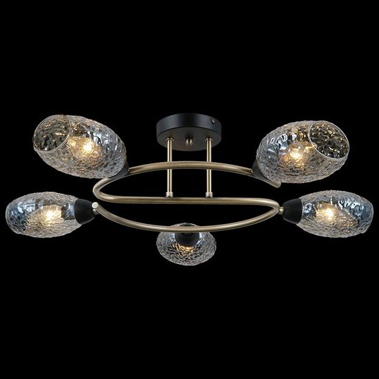 Люстра потолочная ILLUMICO E14 IL0300-5CSQ-79 BK AB