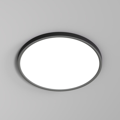 DK6522-BK Накладной светильник THIN, IP40, 36W, 3000K/4000K/6500K, переключатель цветовой температуры на корпусе, черный, полимер