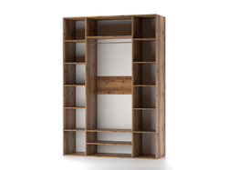 Харди шкаф четырехдверный Дуб Делано Темный / Грин софт