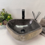 Раковина из речного камня RS-63428 (47*37*15) 0123