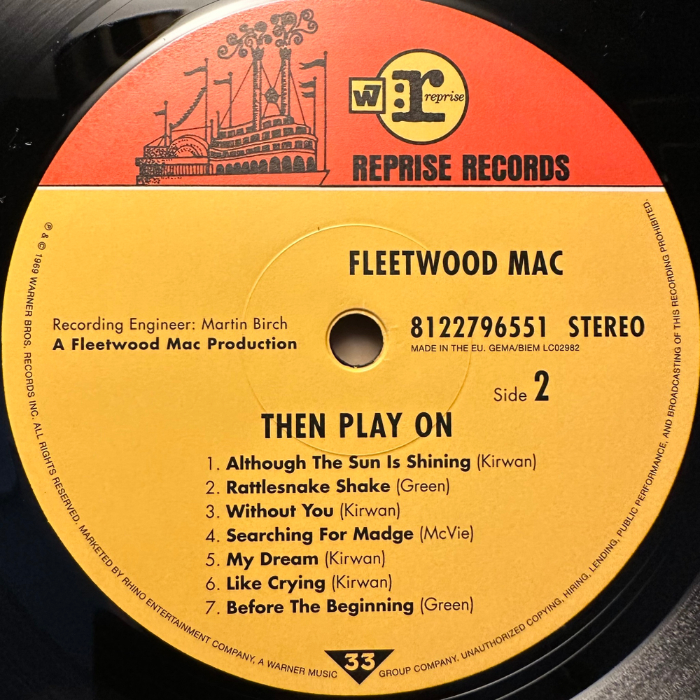 Fleetwood Mac - Then Play On (Европа 2015г.)