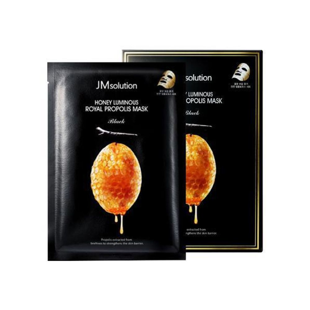 Тканевая маска с экстрактом прополиса JMSOLUTION Honey Luminous Royal Propolis Mask