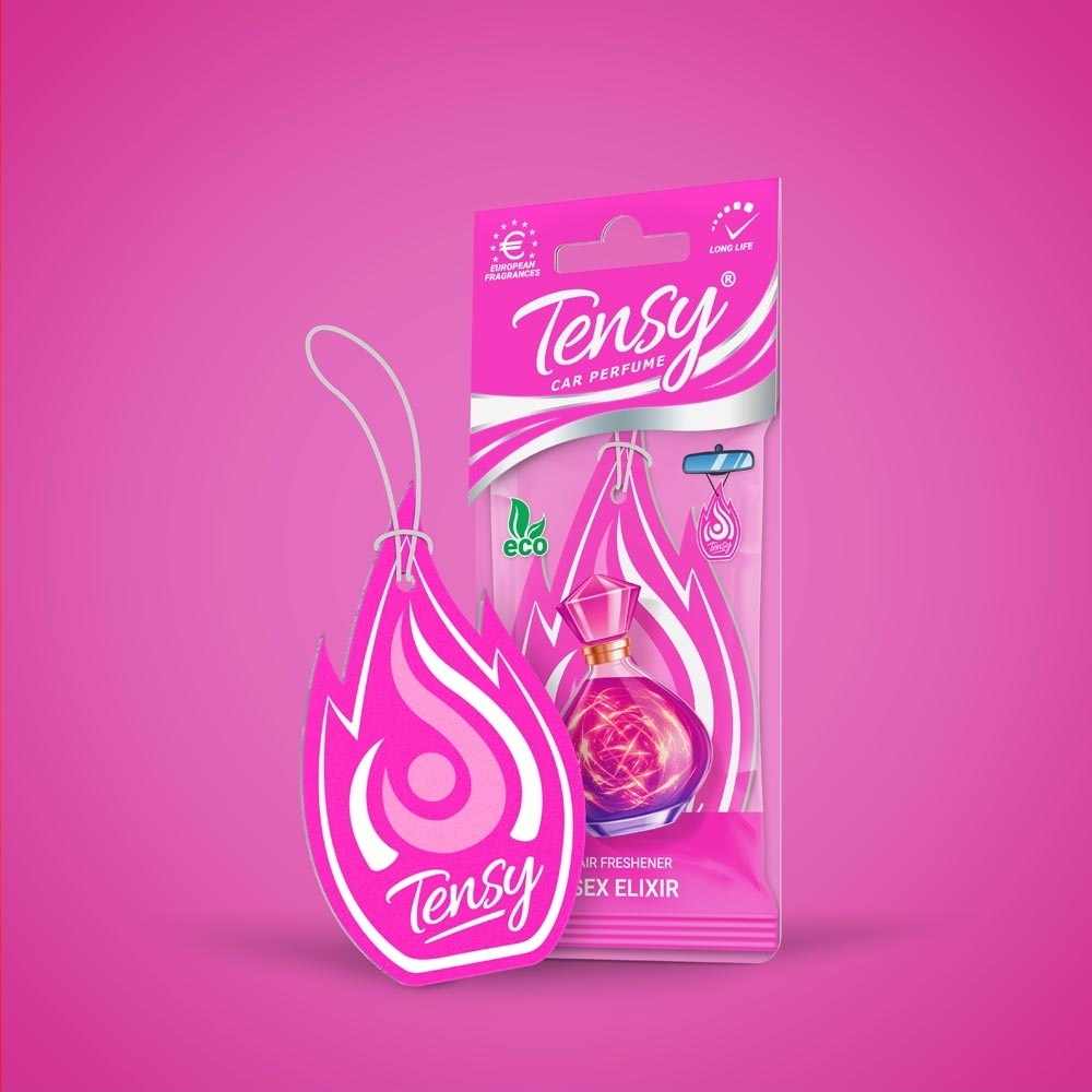 Ароматизатор "Tensy" Flame подвесной  (50шт/бл) Секс эликсир