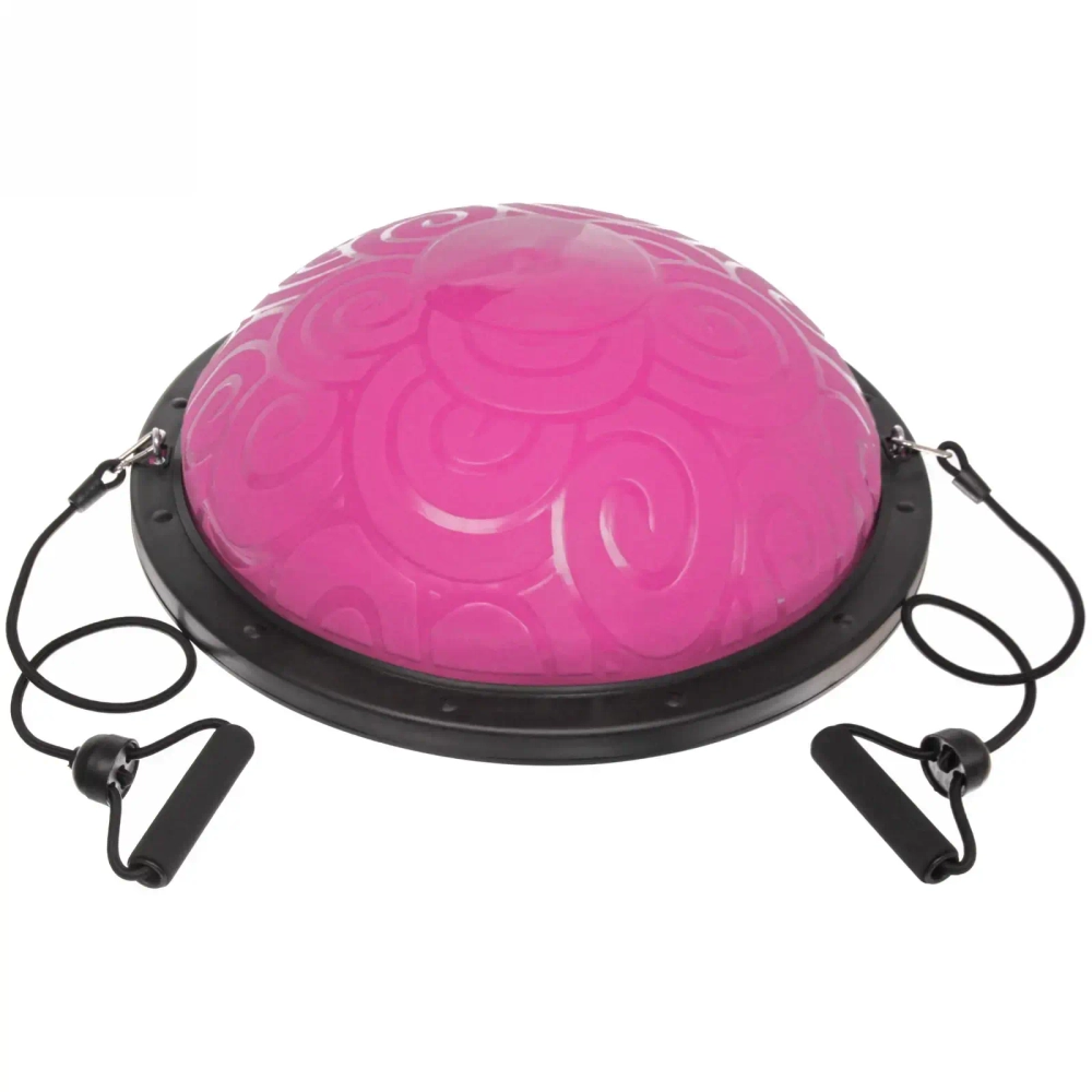 Балансировочная платформа «Classic» 59 х18 см (в комплекте насос и 2 эспандера трубчатых), розовый
