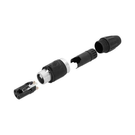 Adam Hall K4CXF3IP65 - разъем XLR (F), 3-pin, IP65, черный