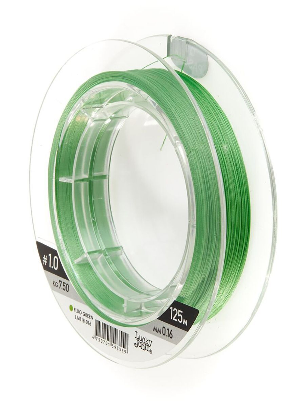 Шнур плетёный Lucky John Vanrex х4 BRAID Moss Green 125/014