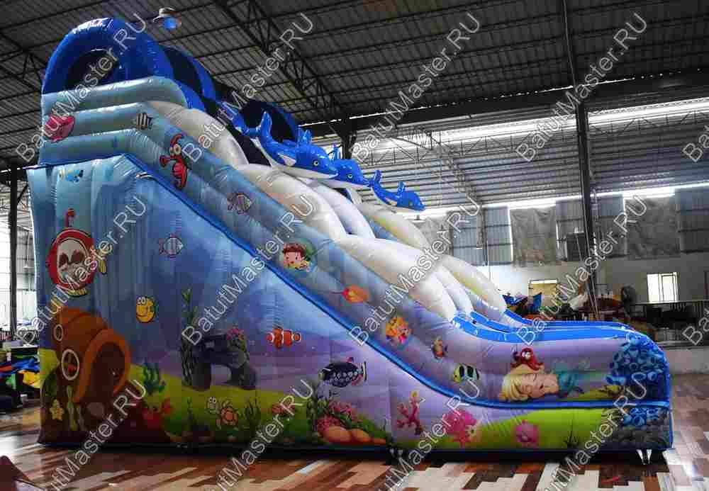 Надувная горка "Морская история", 8*5*7 м