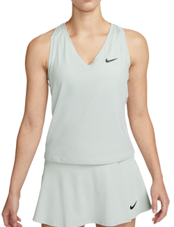 Женский топ теннисный Nike Court Dri-Fit Victory Tank - light silver/black