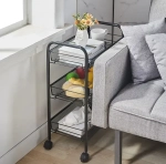 Тележка для ванной комнаты VAGN VIT, 26x44х63, черный