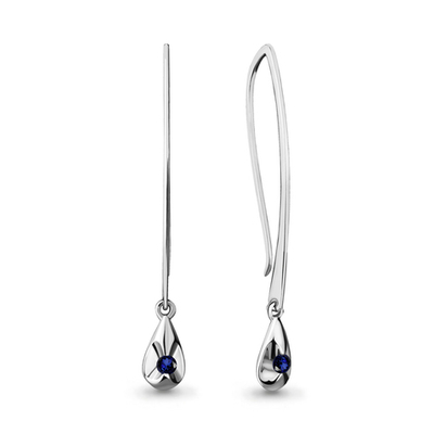 942466 Серьги из Золота с сапфирами