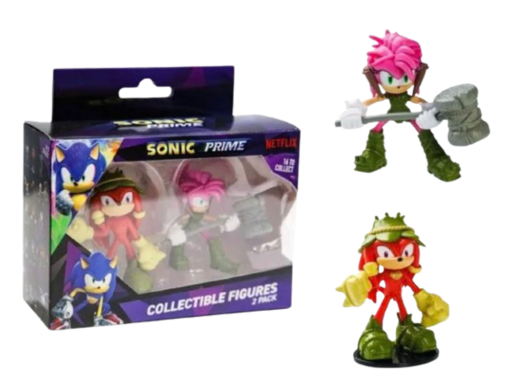 Набор фигурок Sonic Prime Sonic the Hedgehog Торн Роуз (Эми) и Гнарли (Наклз) (Вид 2)
